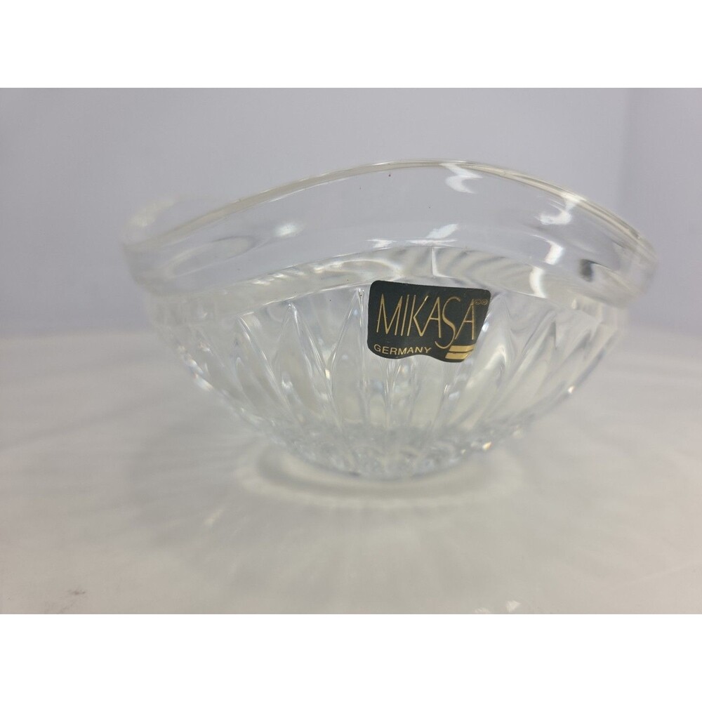 Vintage Mikasa Crystal Cimarron 6” Bowl Made In Germany Heavy Excellent Cond